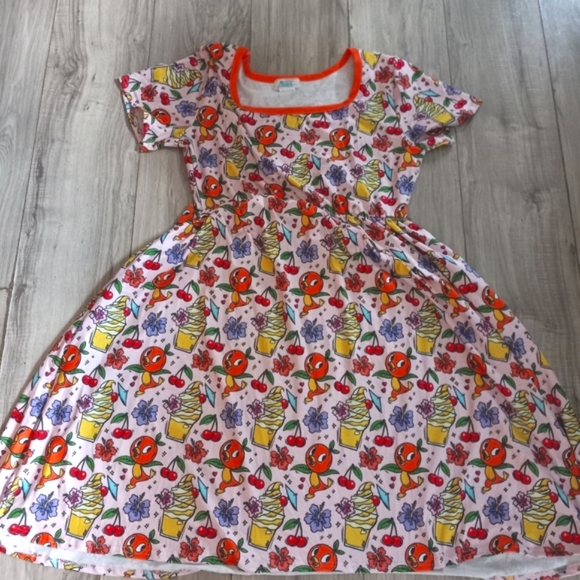 Disney Dresses & Skirts - Orange Bird Dole Whip Dress L